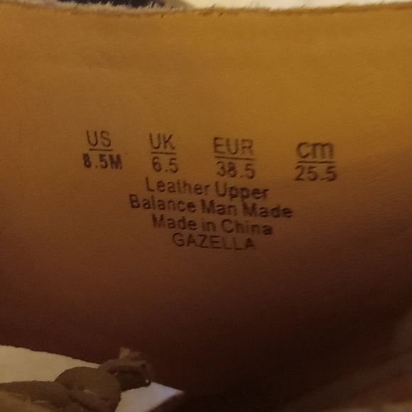 Lace up tan block Franco Sarto Gazella heels Size 8 1/2 leather - Picture 5 of 5